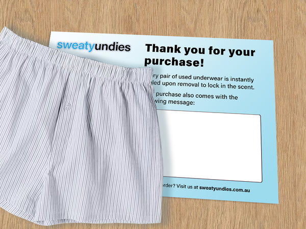 SWEATY UNDIES - WITH REAL MENS UNDERWEAR INCLUDED 😂