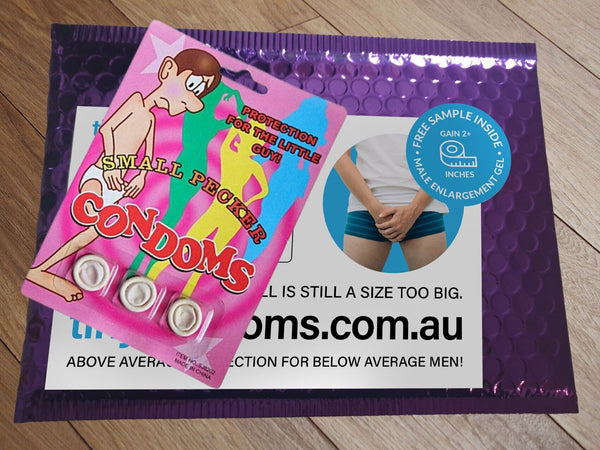 TINY CONDOMS - WITH REAL TINY PECKER CONDOMS 😂